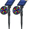 Solar Spot Lights Outdoor RGB Color Changing Waterproof 6-in-1 4