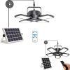 Aqonsie Solar Pendant Light Outdoor Indoor, Solar Shed Light Leaf 120° Adjustable Solar Motion Sensor Light with Remote & Mutil Lighting Modes for Shed Gazebo Barn Garage Chicken Coop