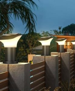Modern Solar Post Lights for Outdoor Patio Villa Decoration 2