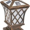 Solar Post Lights Villa Garden Column Cap Lamp Outdoor Lighting 4