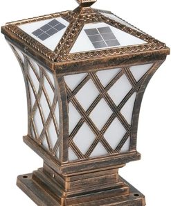 Solar Post Lights for Outdoor Garden Aluminum Torch Lighting Fixture