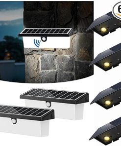 Solar Wall Lights 6 Pack Bundle and Dusk to Dawn Motion Sensor Lights