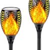 Outdoor Solar Deck Lights LED Lanterns for Garden Pathway 2 Pcs 4