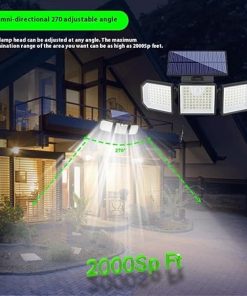 LED Waterproof Wall Light IP65 Solar Induction Lamp for Outdoor Use 2