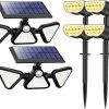 180 LED Motion Sensor Outdoor Lights and Solar Spot Lights 4 Pack 3
