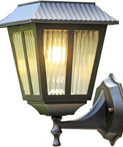 Retro Solar Wall Light Sconce Outdoor LED Lantern IP54 Waterproof