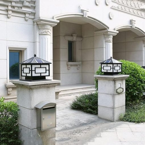 Wall Light Sconce LED Wall Lamp Three Sizes Waterproof Solar Garden - Image 2