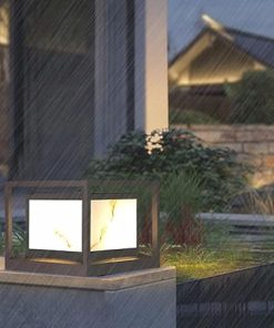 LED Solar Pillar Lights Remote Control Waterproof for Gardens and Parks 2