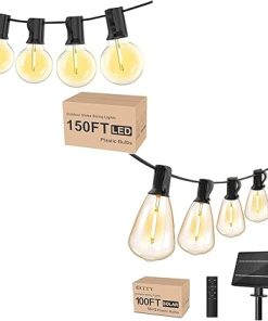 150ft Outdoor String Lights G40 LED Patio Lights Waterproof 100ft