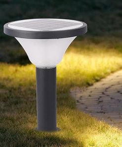 Modern Solar Bollard Lantern for Garden Pathway and Walkway Lighting
