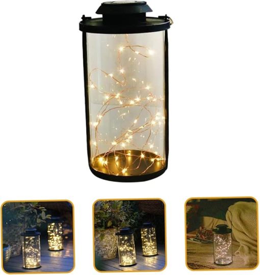 Solar LED Wire Lantern String Lights for Garden Balcony Camping - Image 2