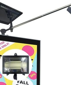 Metal Solar Sign Light with 60 LEDs for Outdoor Advertising Use