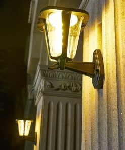 Outdoor Solar Wall Light Waterproof Sconces for Garden and Patio 2