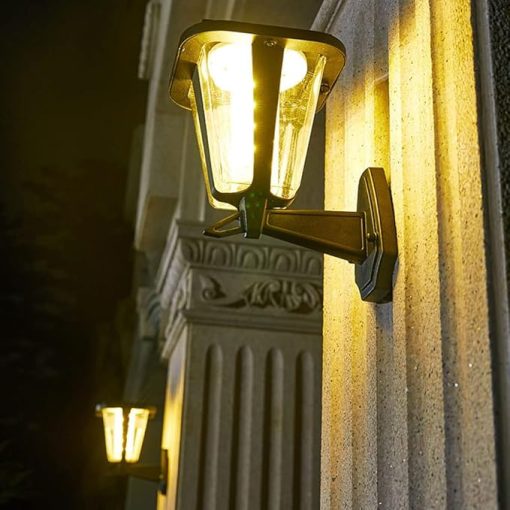 Outdoor Solar Wall Light Waterproof Sconces for Garden and Patio - Image 2