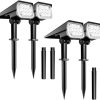Luposwiten 28 LED Solar Lights 4 Pack and 100 LED Solar Lights 2 Pack 4