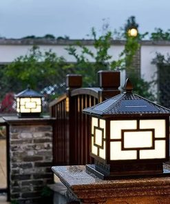 Waterproof Solar LED Pillar Light for Outdoor Garden Decoration 2