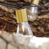 4 Pack Solar Glass Crackle Ball Lights for Outdoor Pathway Decor 3