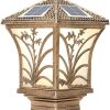 Solar Column Headlights Outdoor Garden Lights with Remote Control 3