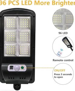 Solar Street Lights 96LED Remote Control Security Motion Sensor 2 Pack 2