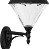 Solar LED Pathway Light Black Aluminum IP65 Waterproof Outdoor Lamp 4