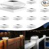 SIEDiNLAR Solar Driveway Lights Outdoor 4 Modes 40 LEDs Dock Driveway Markers Deck Light Waterproof for Step Ground Walkway Pathway Yard Garden, White/Warm Dynamic Lighting (12 Pack) 3