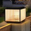 Solar Post Light Outdoor LED Fence Cap Light IP65 Waterproof Garden