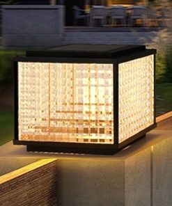 Solar Post Light Outdoor LED Fence Cap Light IP65 Waterproof Garden