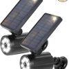 Solar Motion Sensor Light Outdoor Waterproof with Fake Camera