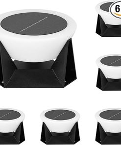 Solar Powered Fence Lights Warm White LED Deck Light for Outdoors