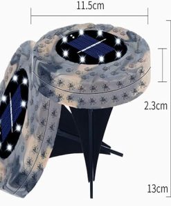 Solar Powered Waterproof Underground Garden Lights with Warm Glow 2