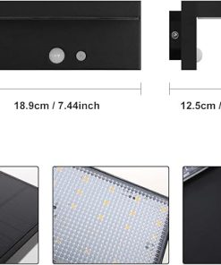 Solar Outdoor Wall Light with Motion Sensor and 3 Modes Waterproof 2