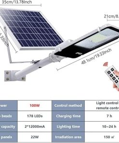 Outdoor Solar Street Lights 20W to 200W Waterproof LED Security Light 2