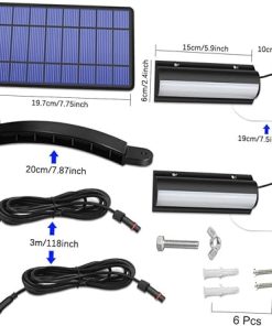 NUOBESTY Solar Outdoor Led Lights Waterproof Wall Night Landscape 2