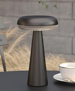 Solar Table Lamp Outdoor Water-Resistant USB Cordless 3 Lighting Modes