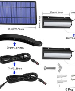 Nuobesty Double-Headed Solar Lanterns for Outdoor Garden Use 2