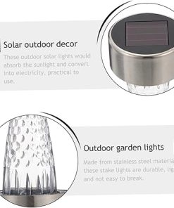 12pcs Solar Outdoor Pathway Lights Waterproof Landscape Lighting Kit 2