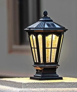 Frosted Glass Solar Post Cap Light for Outdoor Garden and Deck 2