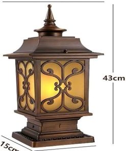 Solar Wall Lamp Flickering Metal Lights Waterproof for Garden Patio 2