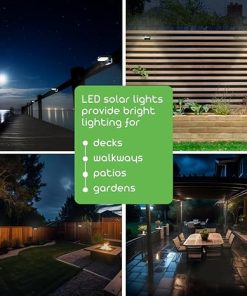 Square Solar Wall Lights with PIR Sensor and 55-Hour Battery Life 2