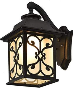 Modern Black Porch Lights Waterproof Wall Sconce for Outdoor Use