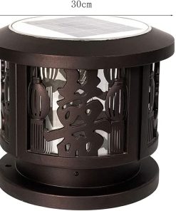Outdoor Solar LED Pillar Light for Garden and Courtyard Decoration 2