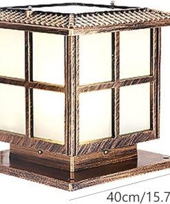 Solar Garden Post Lights Waterproof Outdoor Column Cap Lanterns 2