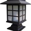 Retro LED Solar Garden Wall Lamp for Outdoor Pathway Lighting
