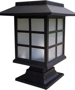 Retro LED Solar Garden Wall Lamp for Outdoor Pathway Lighting