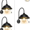 TOMEX 4 Pack Waterproof Solar Garden Lights with Cracked Glass Balls 3
