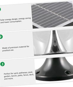 DOITOOL Solar Round Ground Light for Easy Outdoor Garden Lighting 2