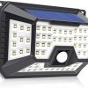 Solar LED Lights with Motion Sensor 270° Wide Angle Waterproof Garden