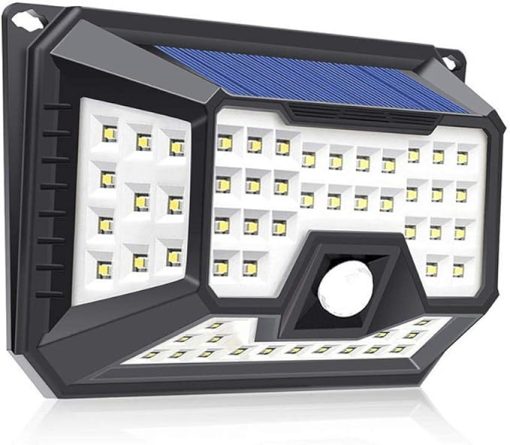 Solar LED Lights with Motion Sensor 270° Wide Angle Waterproof Garden