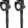Solar Powered Motion Sensor Flood Lights 2 Pack IP65 Waterproof 4
