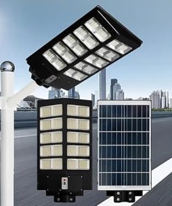Outdoor Solar Street Lights with 800 LED Flood Light Sensors 2